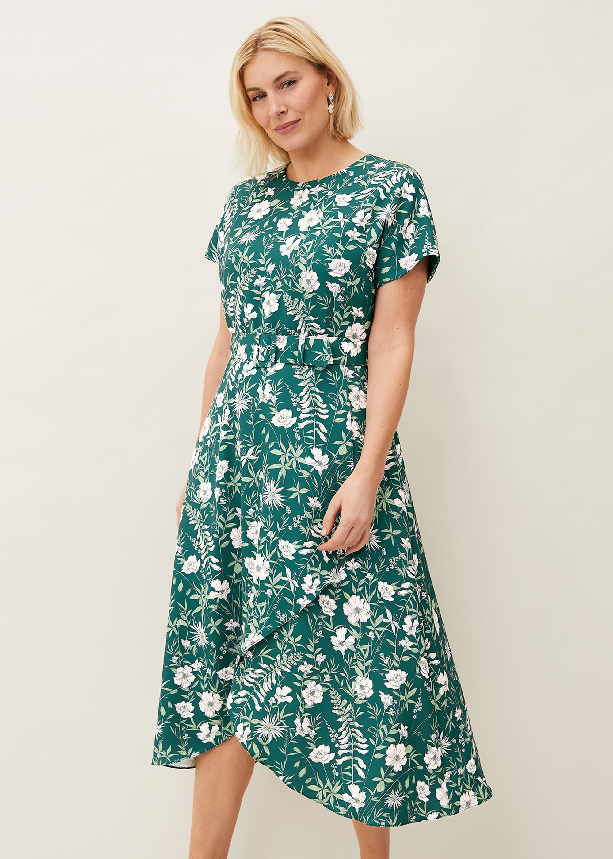 Dee Floral Frill Dress | Phase Eight